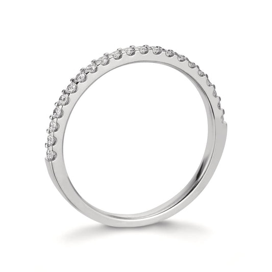 Memory ring 750/18K hvidguld Diamant 0.25 ct, 21 Sten , w-si