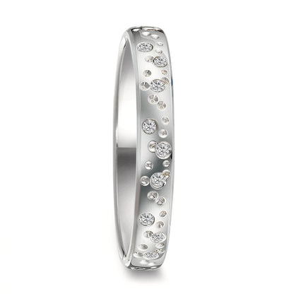 Ringe 750/18K hvidguld Diamant 0.13 ct, 24 Sten , w-si stjerne