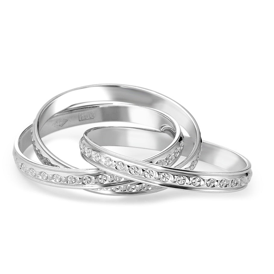 Ringe 750/18K hvidguld