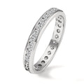 Memory ring 750/18K hvidguld Diamant 1 ct, w-si