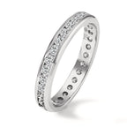 Memory ring 750/18K hvidguld Diamant 1 ct, w-si
