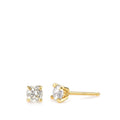 Ørestikker 750/18K guld Diamant 0.30 ct, 2 Sten , w-si