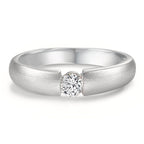 Solitaire ring 750/18K hvidguld Diamant hvid , 0.20 ct, w-si Ø3.8 mm