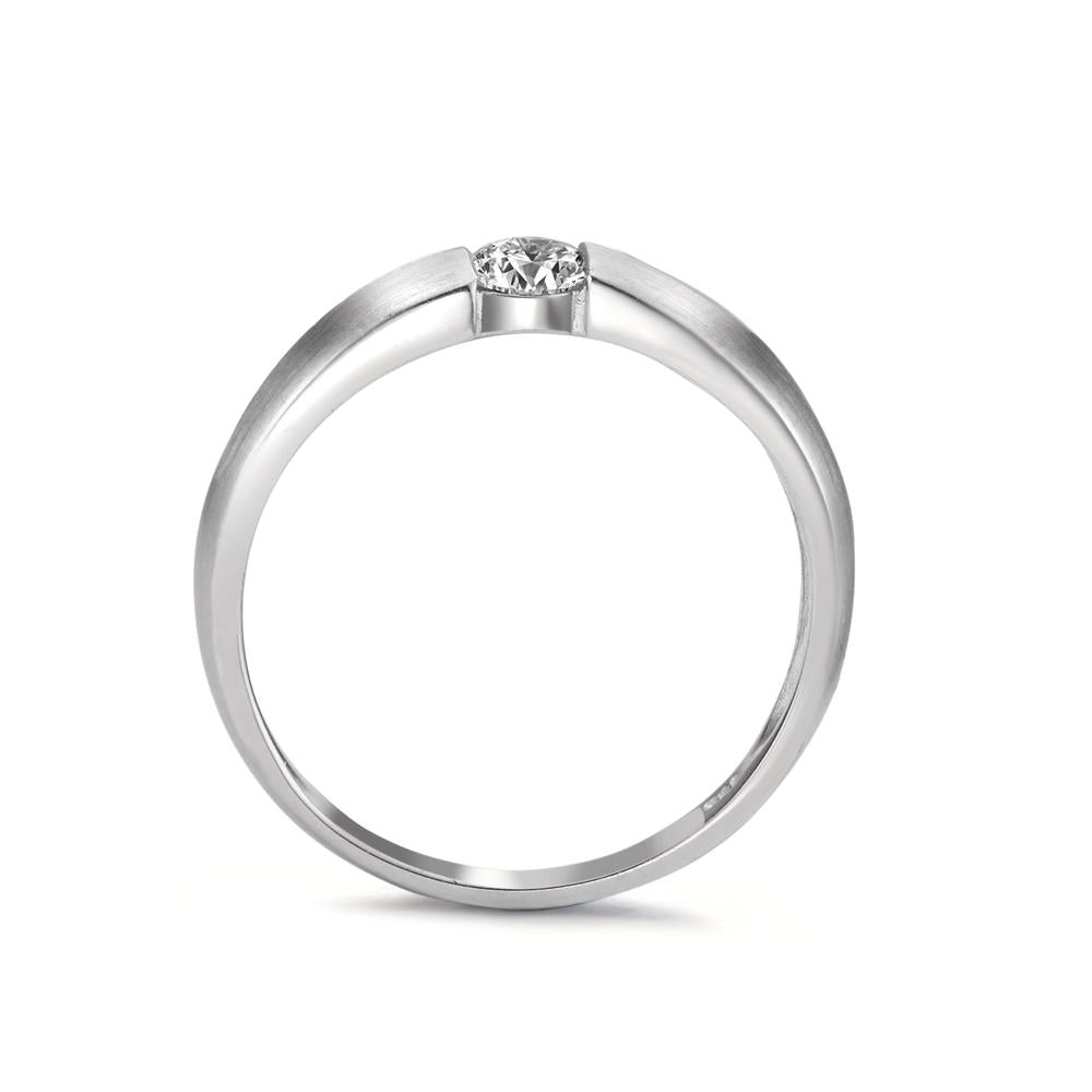 Solitaire ring 750/18K hvidguld Diamant hvid , 0.20 ct, w-si Ø3.8 mm