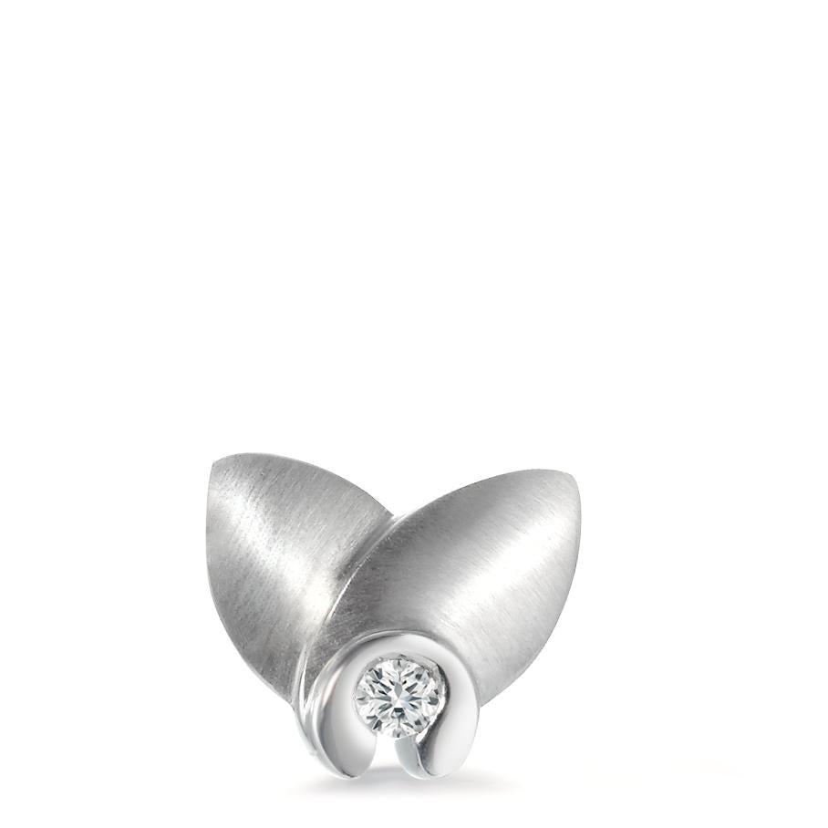 Vedhæng 750/18K hvidguld Diamant 0.12 ct, w-si