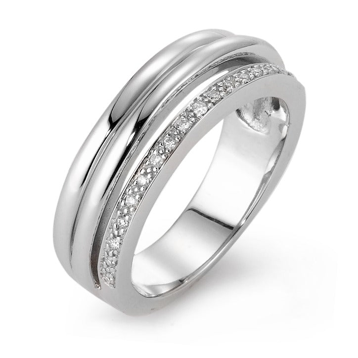 Ringe 750/18K hvidguld Diamant 0.08 ct, 19 Sten , w-si