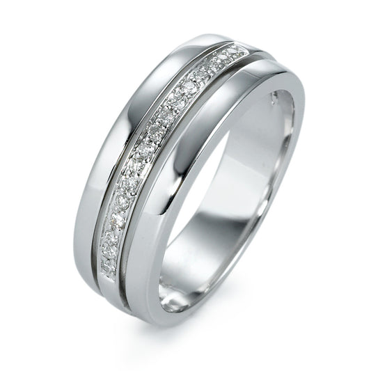 Ringe 750/18K hvidguld Diamant 0.103 ct, 16 Sten , w-si