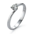 Solitaire ring 750/18K hvidguld Diamant 0.27 ct, vsi