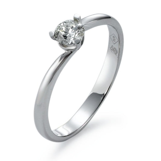 Solitaire ring 750/18K hvidguld Diamant 0.27 ct, vsi