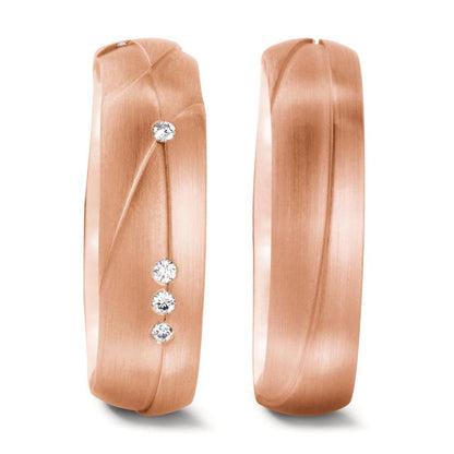 Partnerringe 750/18K roseguld