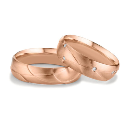 Partnerringe 750/18K roseguld