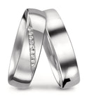 Partnerringe 750/18K hvidguld