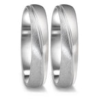 Partnerringe 750/18K hvidguld
