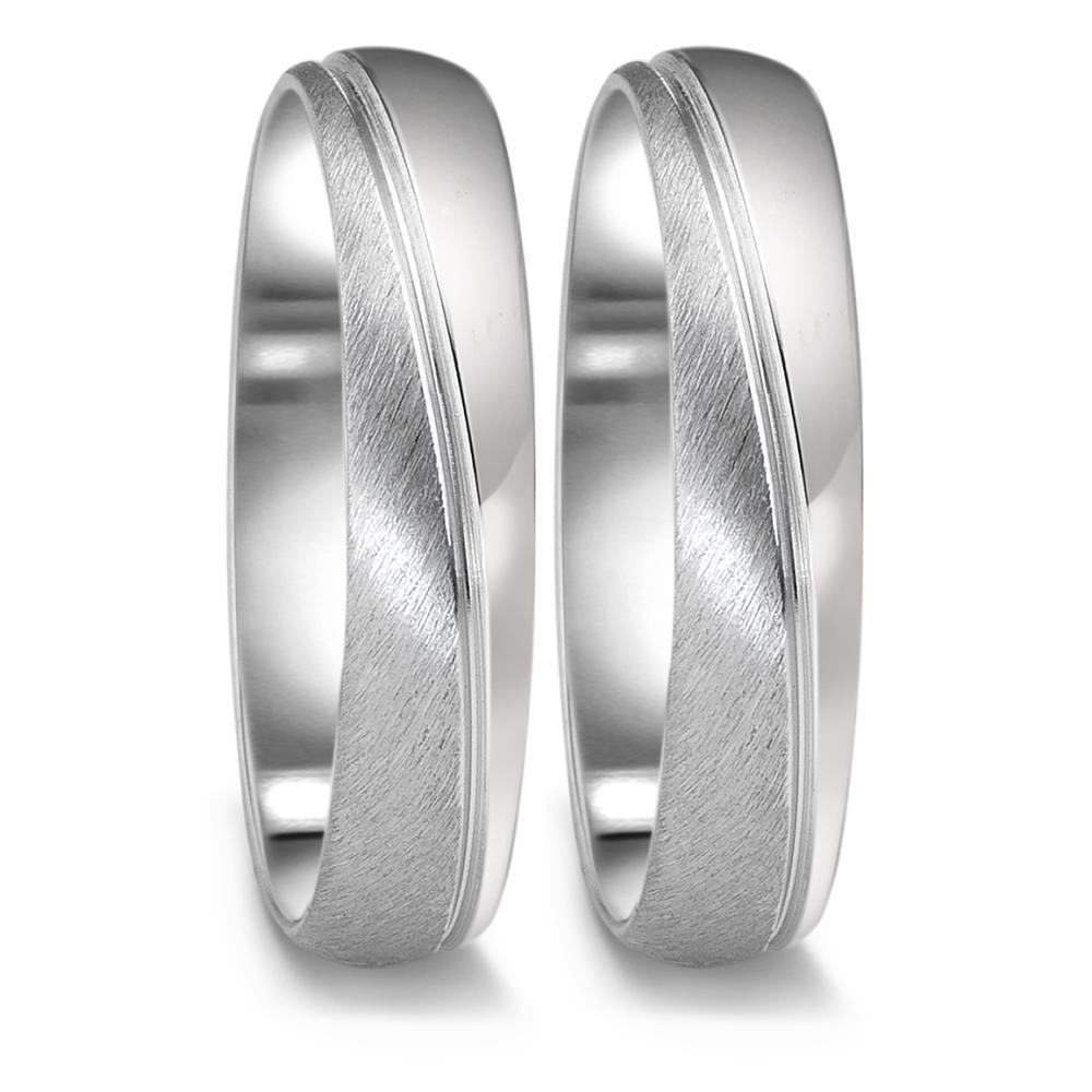 Partnerringe 750/18K hvidguld