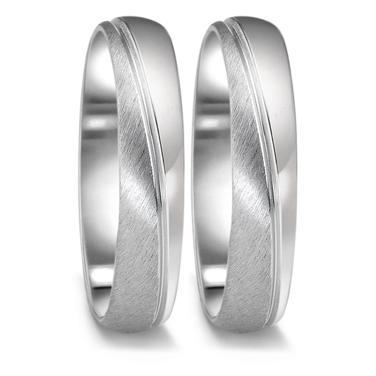 Partnerringe 750/18K hvidguld