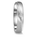 Partnerringe 750/18K hvidguld Diamant 0.04 ct, tw-vsi