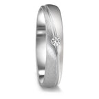 Partnerringe 750/18K hvidguld Diamant 0.04 ct, tw-vsi
