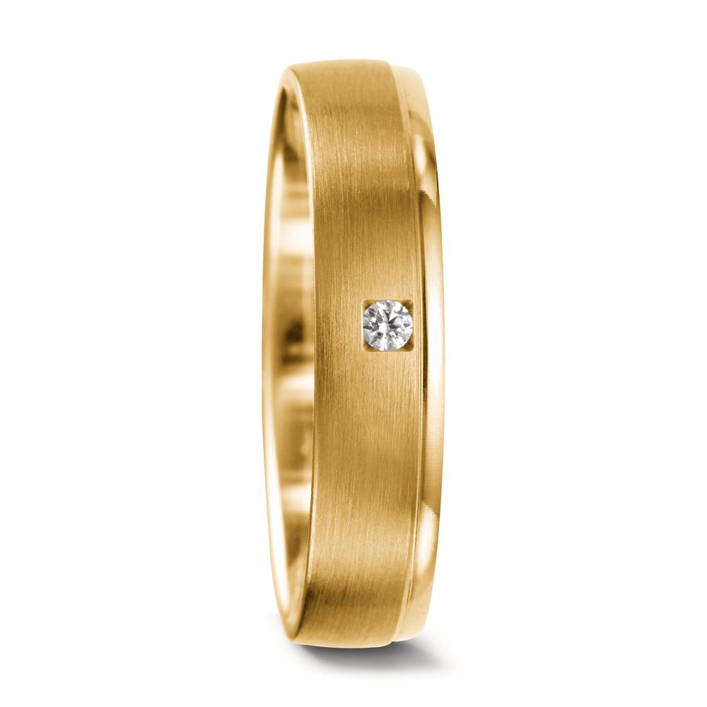 Partnerringe 750/18K guld Diamant 0.03 ct, tw-vsi