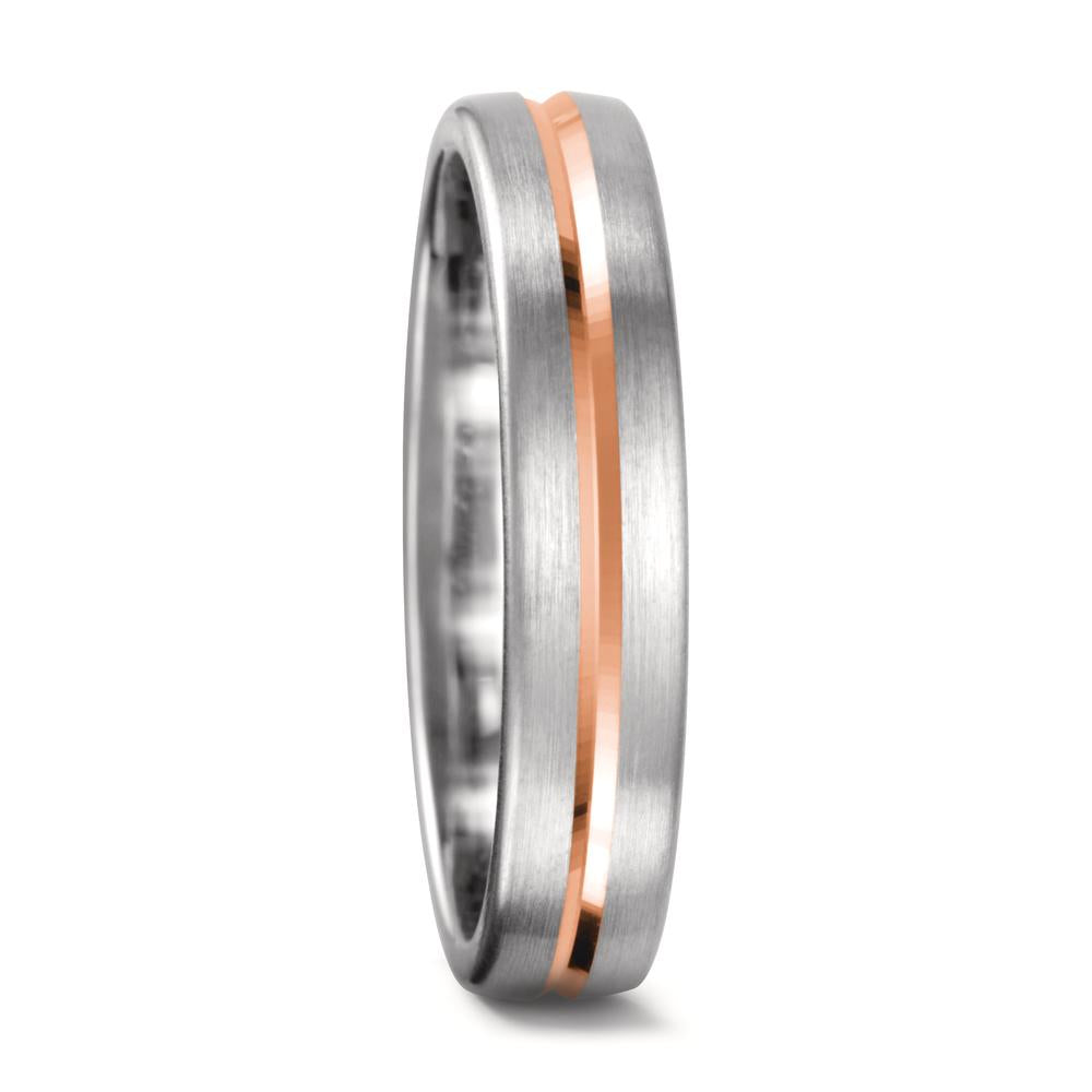 Partnerringe 750/18K hvidguld, 750/18K rødguld