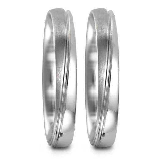 Partnerringe 750/18K hvidguld