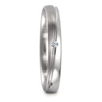 Partnerringe 750/18K hvidguld Diamant 0.02 ct, tw-vsi