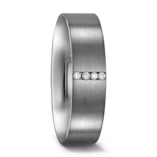 Ringe 950 palladium Diamant 0.04 ct, 4 Sten , tw-si