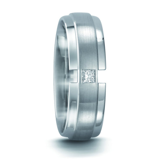 Ringe 950 palladium Diamant 0.065 ct, tw-vvsi
