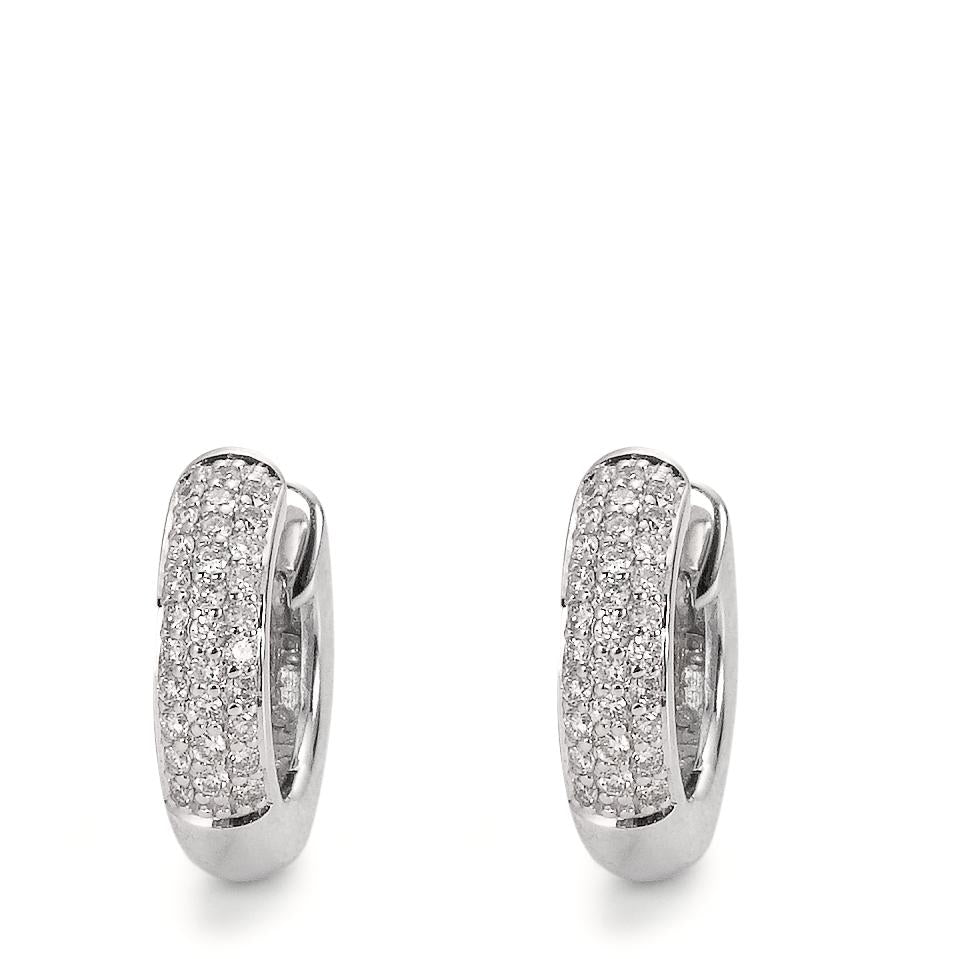 Click kreoler 750/18K hvidguld Diamant 0.30 ct, 60 Sten , w-si