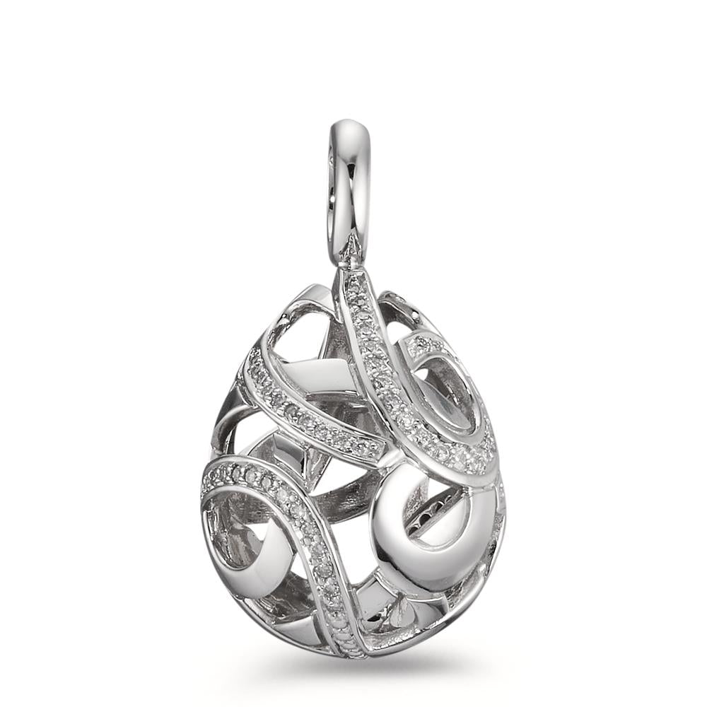Vedhæng 750/18K hvidguld Diamant 0.30 ct, 62 Sten , w-si