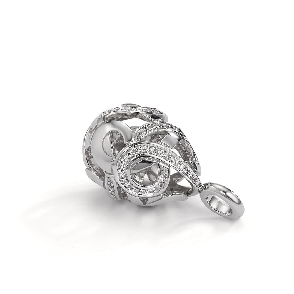 Vedhæng 750/18K hvidguld Diamant 0.30 ct, 62 Sten , w-si
