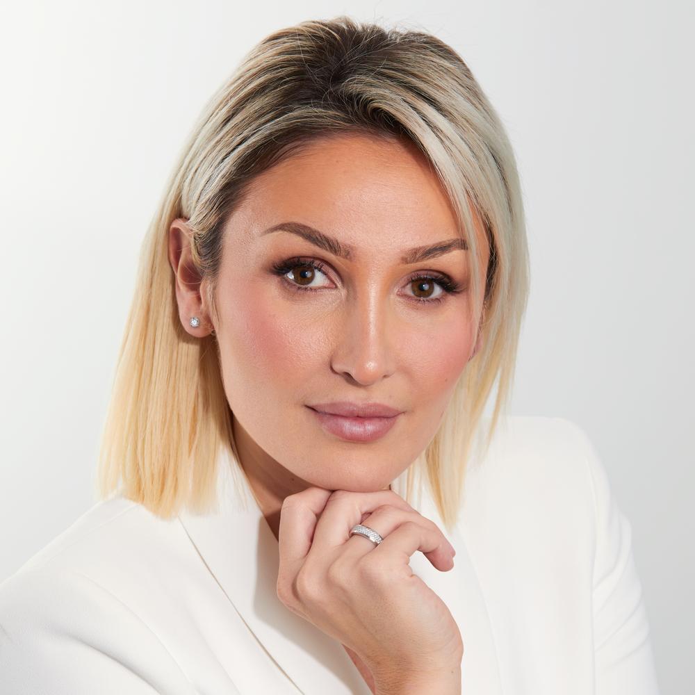 Ørestikker 750/18K hvidguld Diamant hvid , 0.50 ct, 2 Sten , [Brillant], w-si Ø4 mm