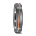 Partnerringe 500 palladium, 750/18K rødguld