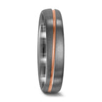 Partnerringe 500 palladium, 750/18K rødguld