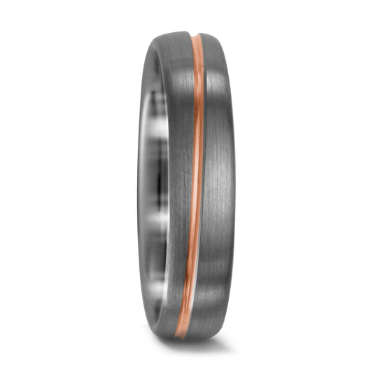 Partnerringe 500 palladium, 750/18K rødguld