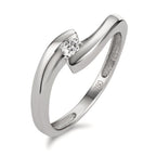 Ringe 750/18K hvidguld Diamant 0.10 ct, p1