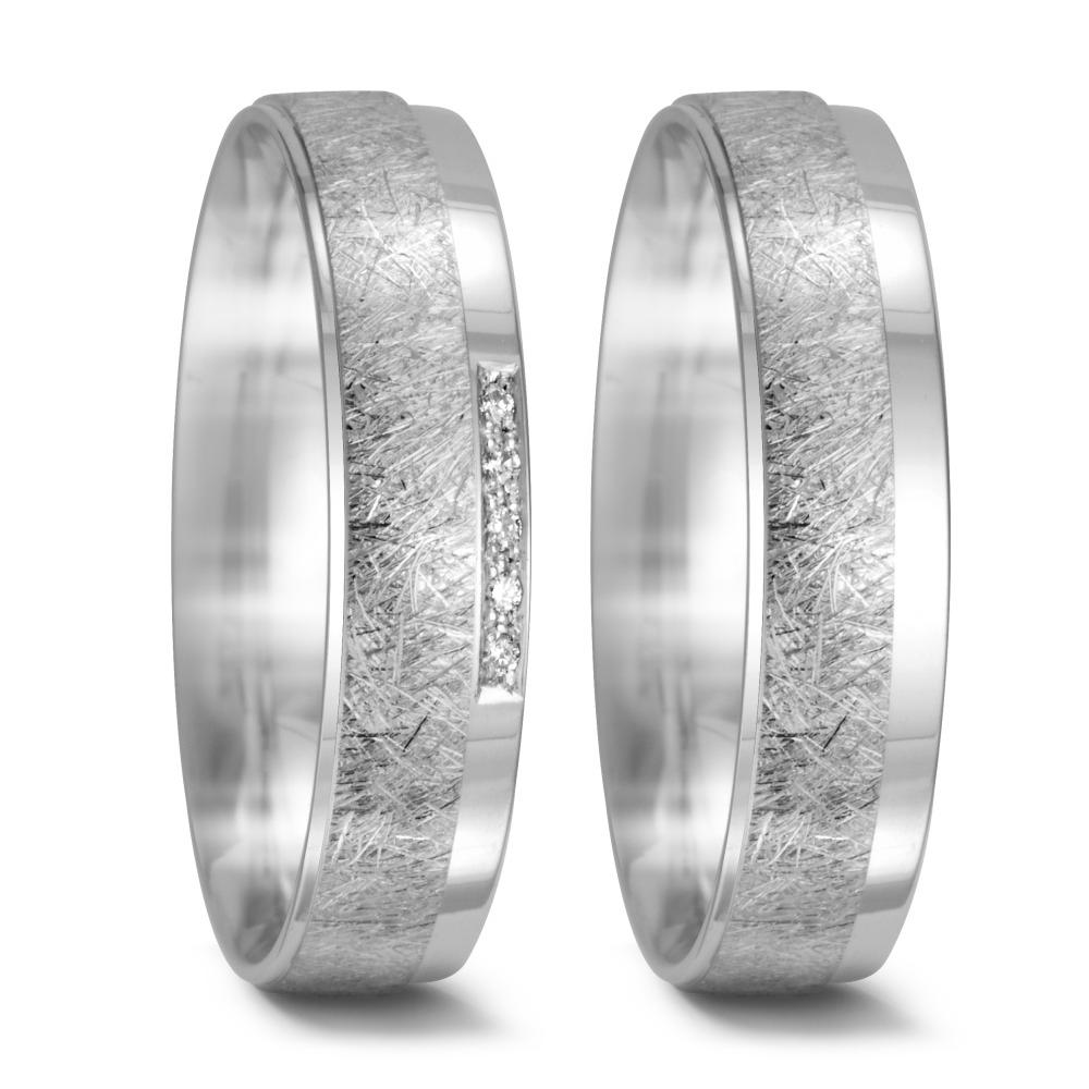 Partnerringe 750/18K hvidguld