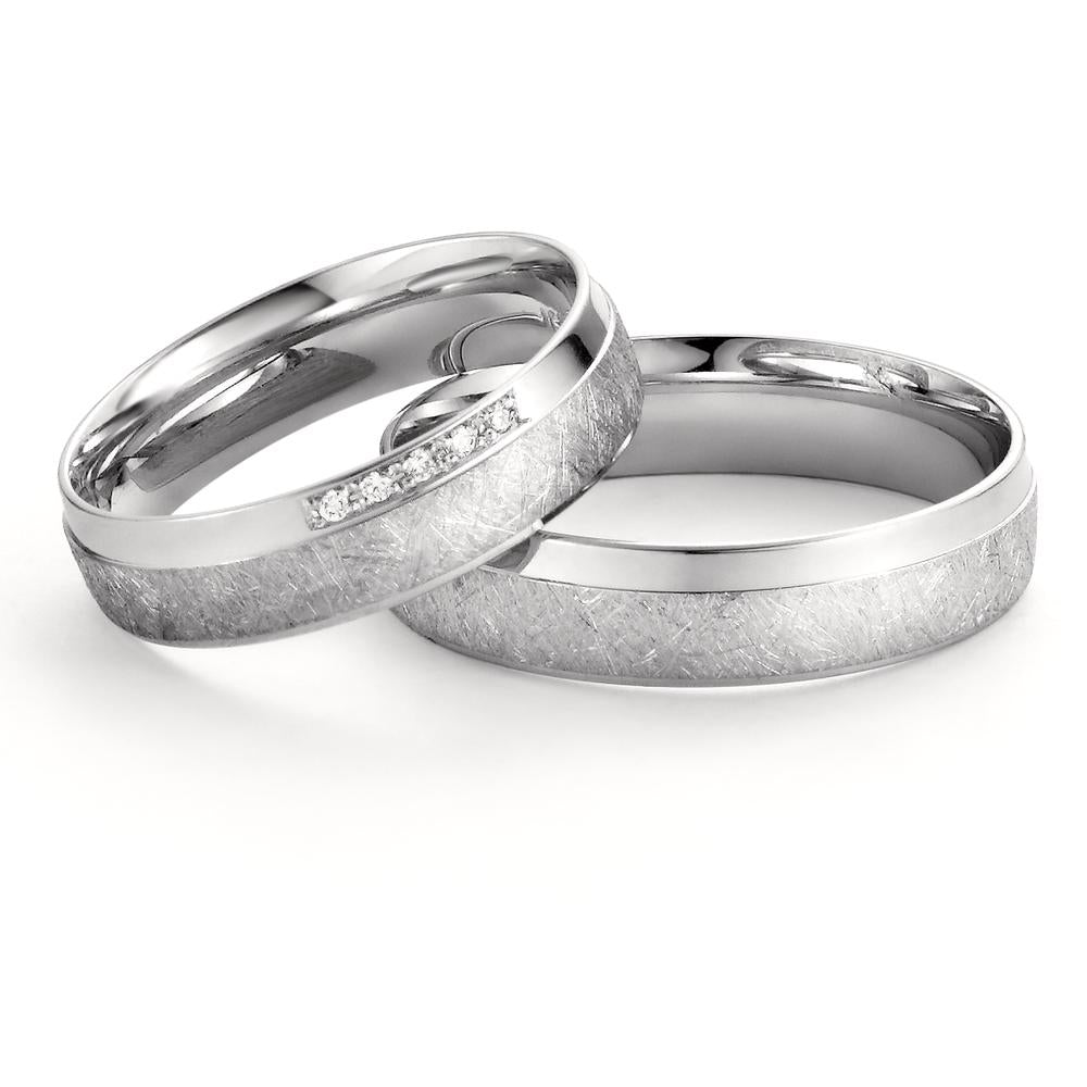 Partnerringe 750/18K hvidguld