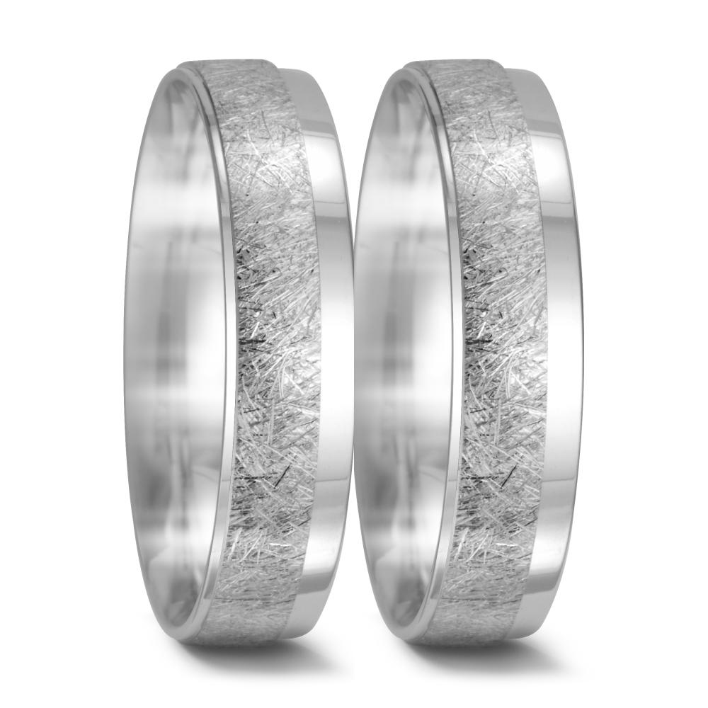 Partnerringe 750/18K hvidguld