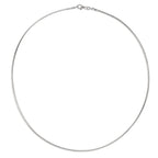 Collier Sølv rhodineret 42 cm Ø1.5 mm