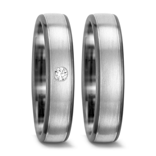 Ringe 375/9K hvidguld, 500 palladium