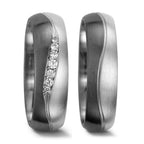 Partnerringe 500 palladium, 375/9K hvidguld