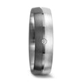 Partnerringe 375/9K hvidguld, 500 palladium Diamant 0.01 ct, tw-vsi