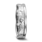Partnerringe 750/18K hvidguld Diamant 0.025 ct, w-si