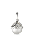 Vedhæng 750/18K hvidguld Diamant sort , 0.28 ct, 46 Sten , [Brillant], tw-vsi Ferskvands kulturperle hvid, 12 mm Ø14 mm