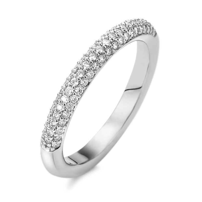 Ringe 750/18K hvidguld Diamant hvid , 0.25 ct, 68 Sten , [Brillant], tw-vsi