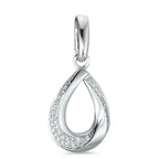 Vedhæng 750/18K hvidguld Diamant hvid , 0.19 ct, 38 Sten , [Brillant], w-si