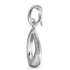 Vedhæng 750/18K hvidguld Diamant hvid , 0.19 ct, 38 Sten , [Brillant], w-si