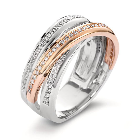 Ringe 750/18K hvidguld, 750/18K rødguld Diamant hvid , 0.30 ct, 79 Sten , [Brillant], w-si