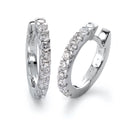 Click kreoler 750/18K hvidguld Diamant hvid , 0.50 ct, 20 Sten , [Brillant], w-si