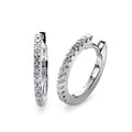 Click kreoler 750/18K hvidguld Diamant hvid , 0.25 ct, 26 Sten , [Brillant], w-si